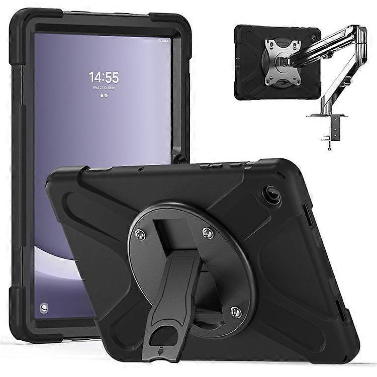 Compatible For Samsung Galaxy Tab A9+ Case Kickstand PC+Silicone Tablet Cover
