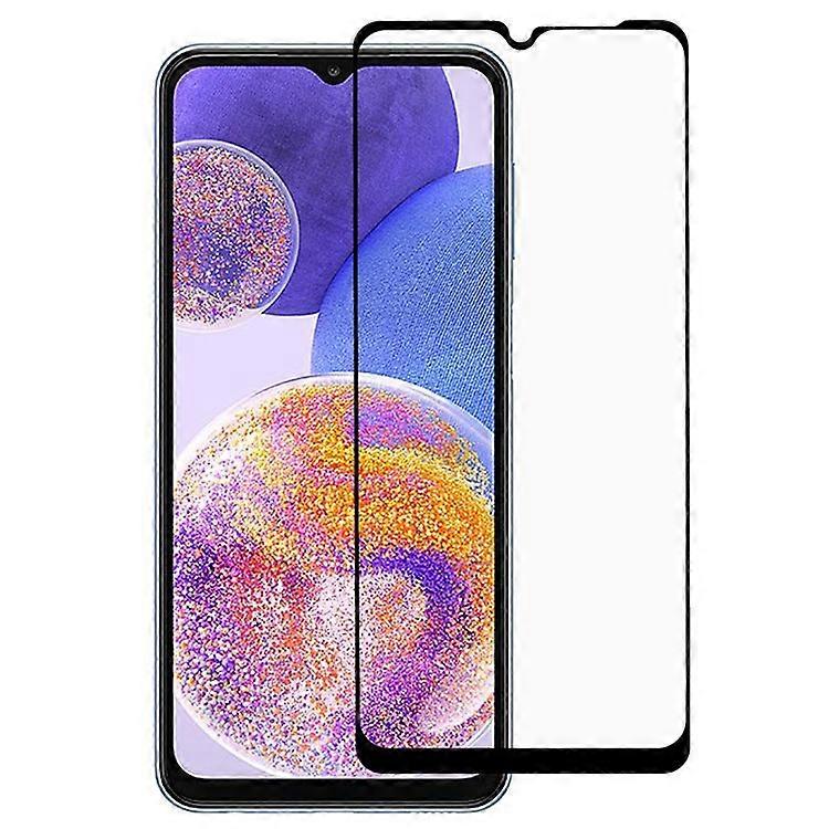 Full Glue Ultra Clear Silk Printing Tempered Glass Film Compatible For Samsung Galaxy A23 4G, High Definition Full Screen Protecto