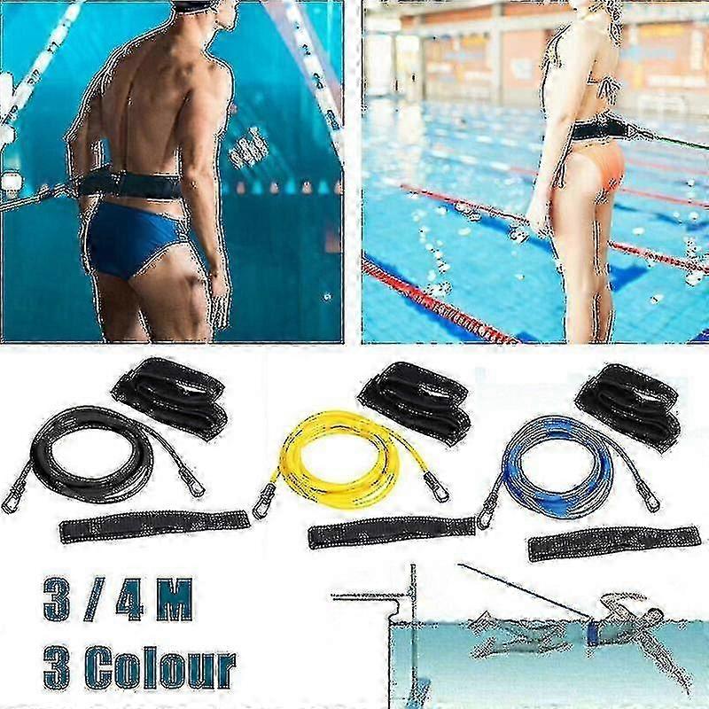 Adjustable Swim Belt for Pool Training - Resistance Belt & Trainer Leash by Tangrui