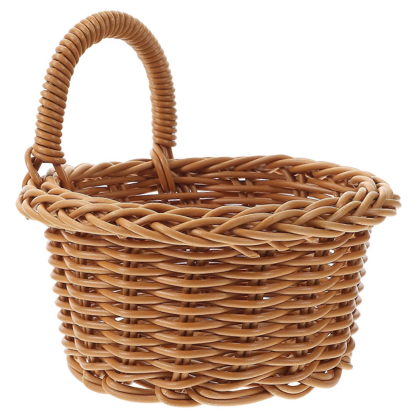Rustic Woven Fruit Basket for Kitchen Storage and Stylish Presentation