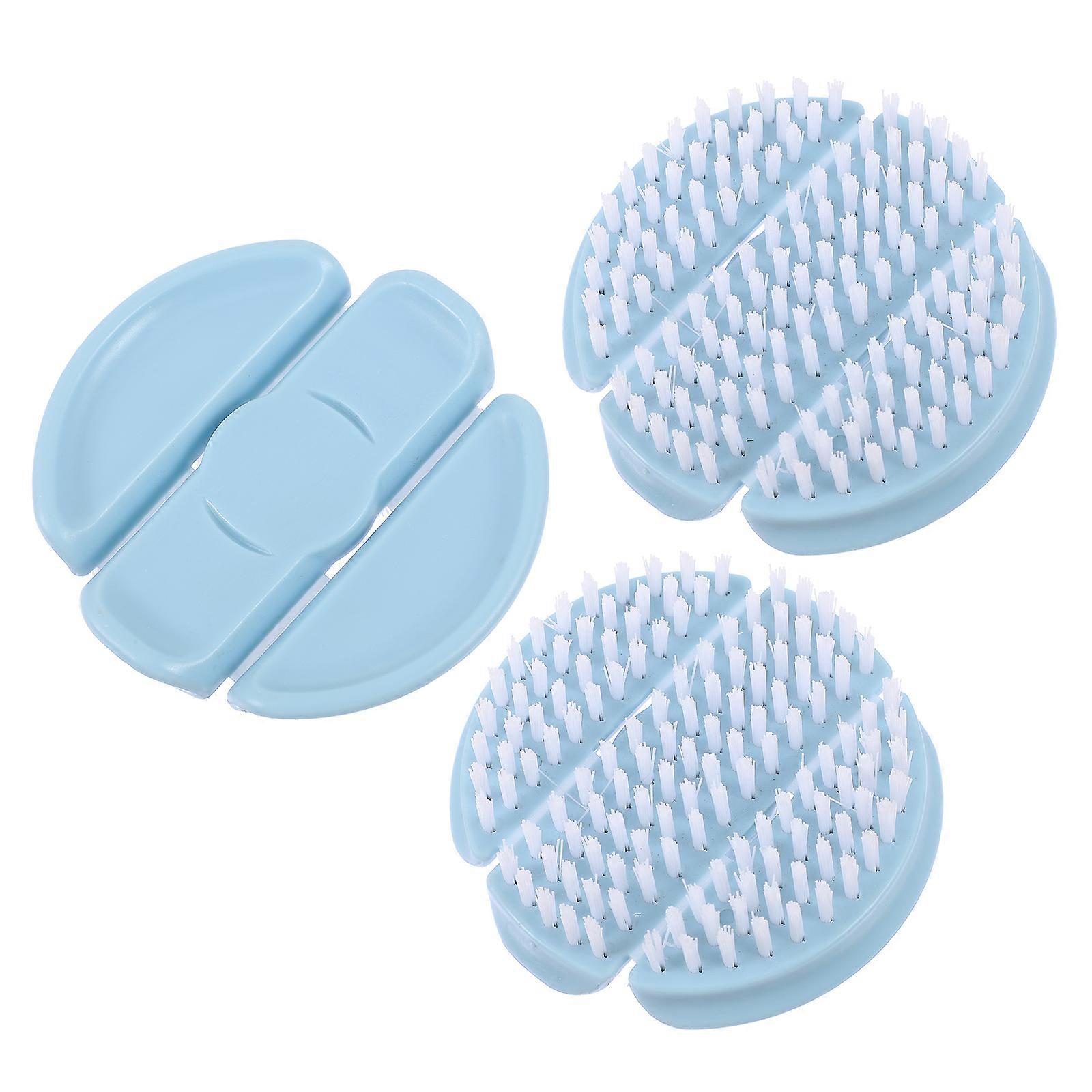 3pcs Plastic Cleaning Brush Fruit Vegetable Brush Kitchen Cleaning Brush