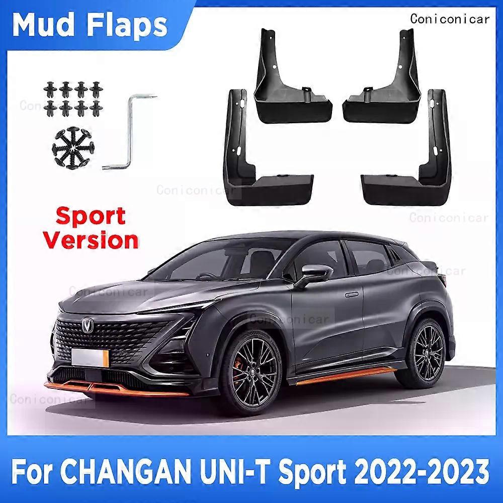 For CHANGAN UNI-T SPORT 2022 2023 4Pcs Mud Flaps Splash Guard Mudguards MudFlaps Front Rear Fender Auto Styling Car Accessories