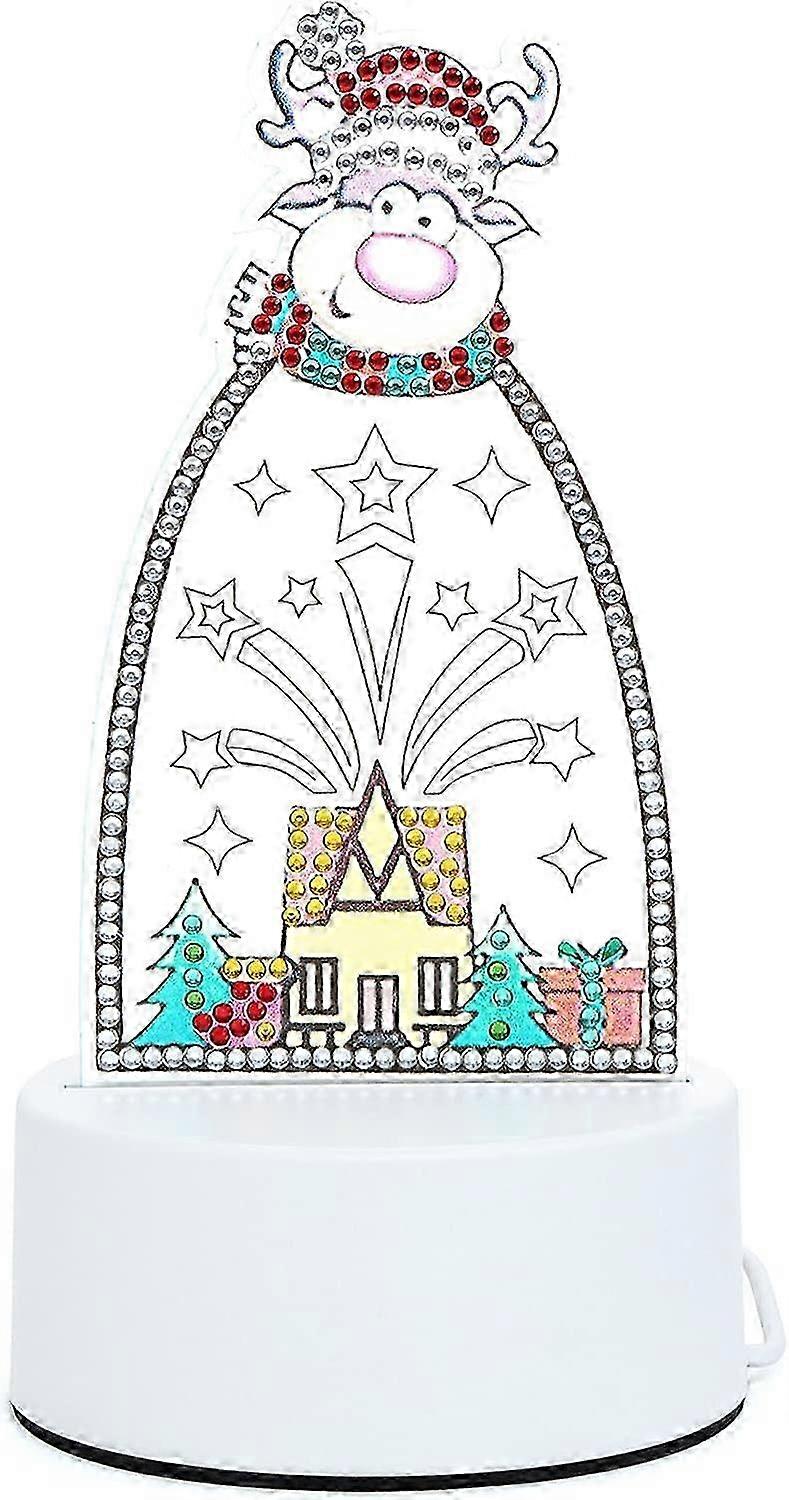 DIY عيد الميلاد USB ليلة ضوء الماس التطريز كيت ديكور المنزل