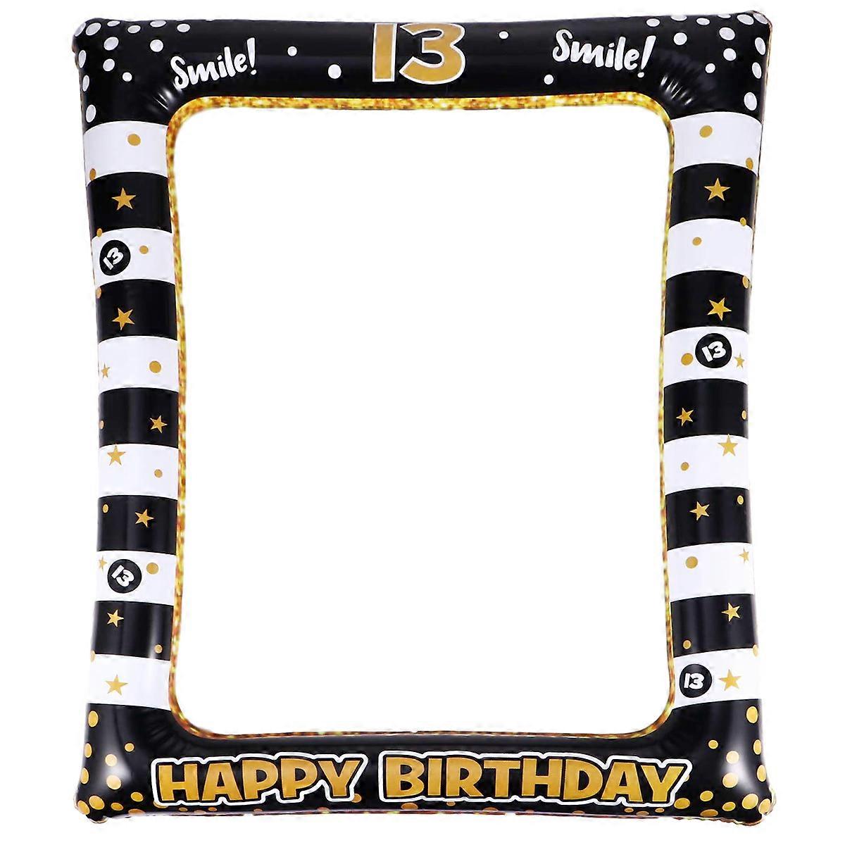 Celebratory Photo Props Frame, Easy to Use for Birthday Gatherings, Festive Atmosphere