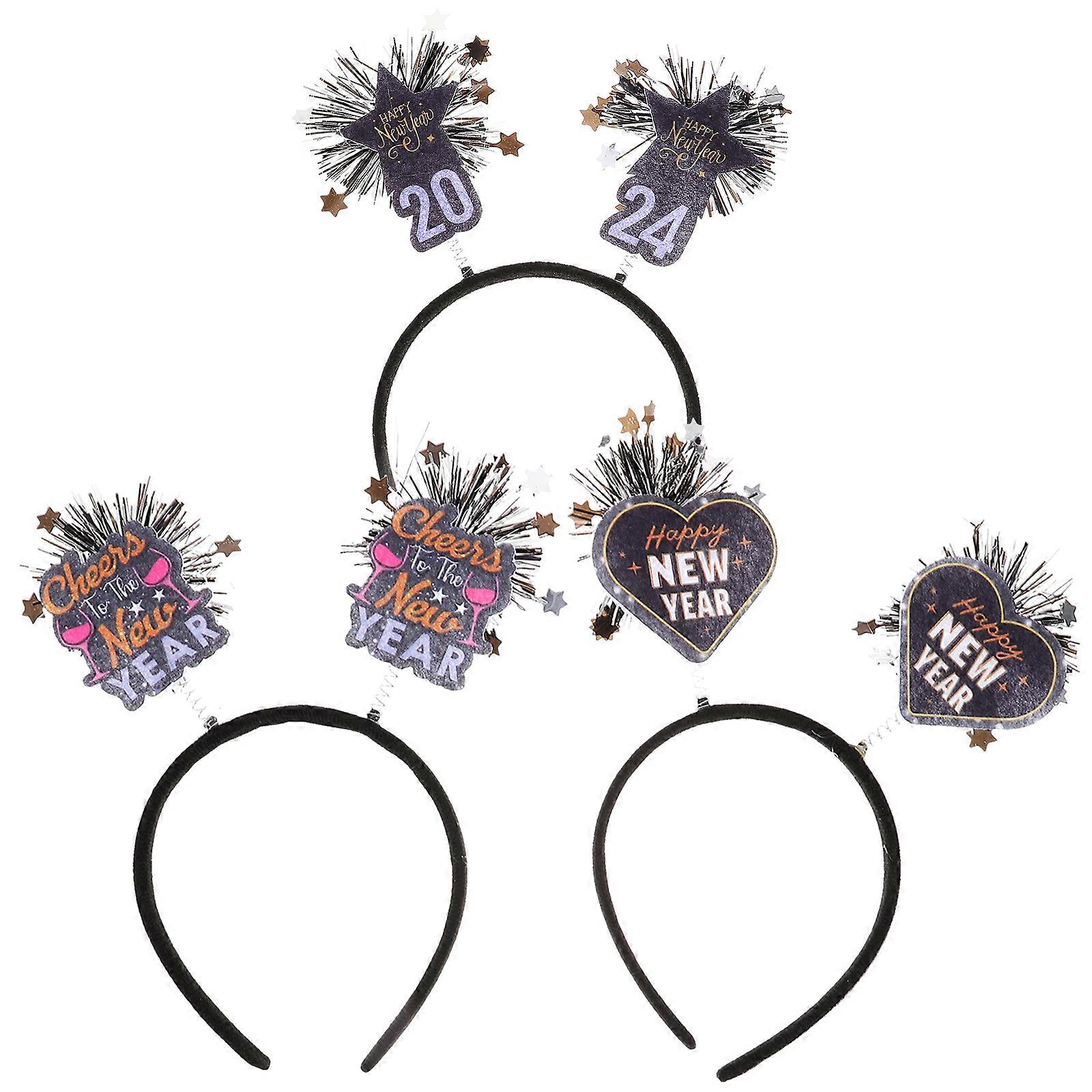New Year Theme Headbands, Lightweight and Rational Design for Comfortable Use