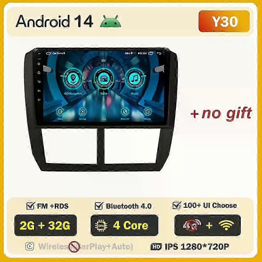 Android 14 Car compatible for Subaru compatible for ester Impreza WRX STI Car Radio Multimedia Player GPS Navi RDS NO 2 din Screen video Dash Cam DVD
