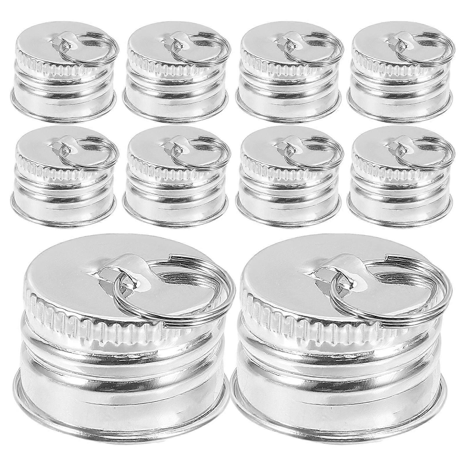 Screw Caps For Light Universal Hook Aluminum Caps Diy Decorative Touch Silver 2.20X2.20X1.30CM 12Pcs