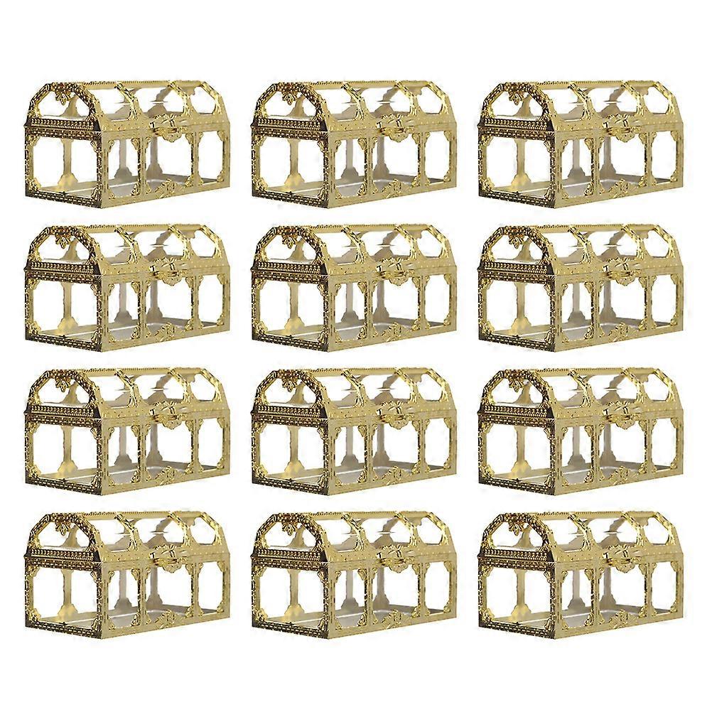 Here's a refined and professional product description based on the title you provided:
**12pcs Candy Boxes Creative Treasure Chest Storage