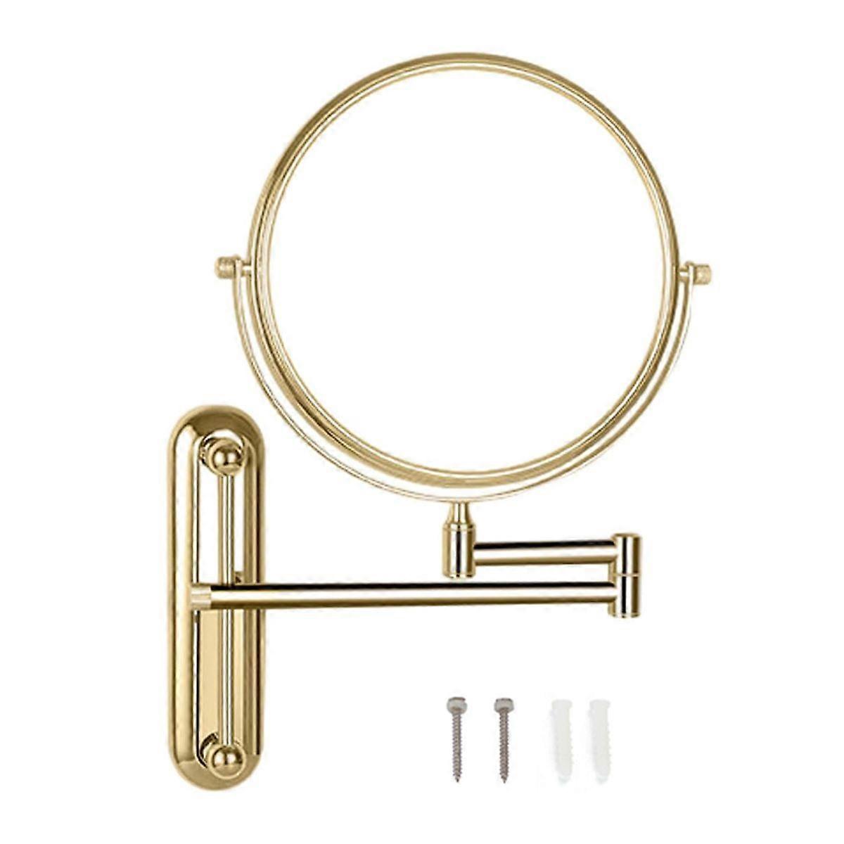 Bathroom Mirror 8 Inch Bathroom Adjustable Brass Shade Makeup Mirror