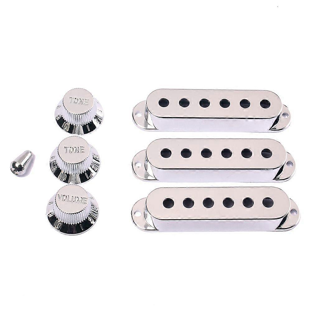 Strat Guitar Pickup Covers Knobs Switch Tip Set for Stratocaster Replacement Accessory Kit