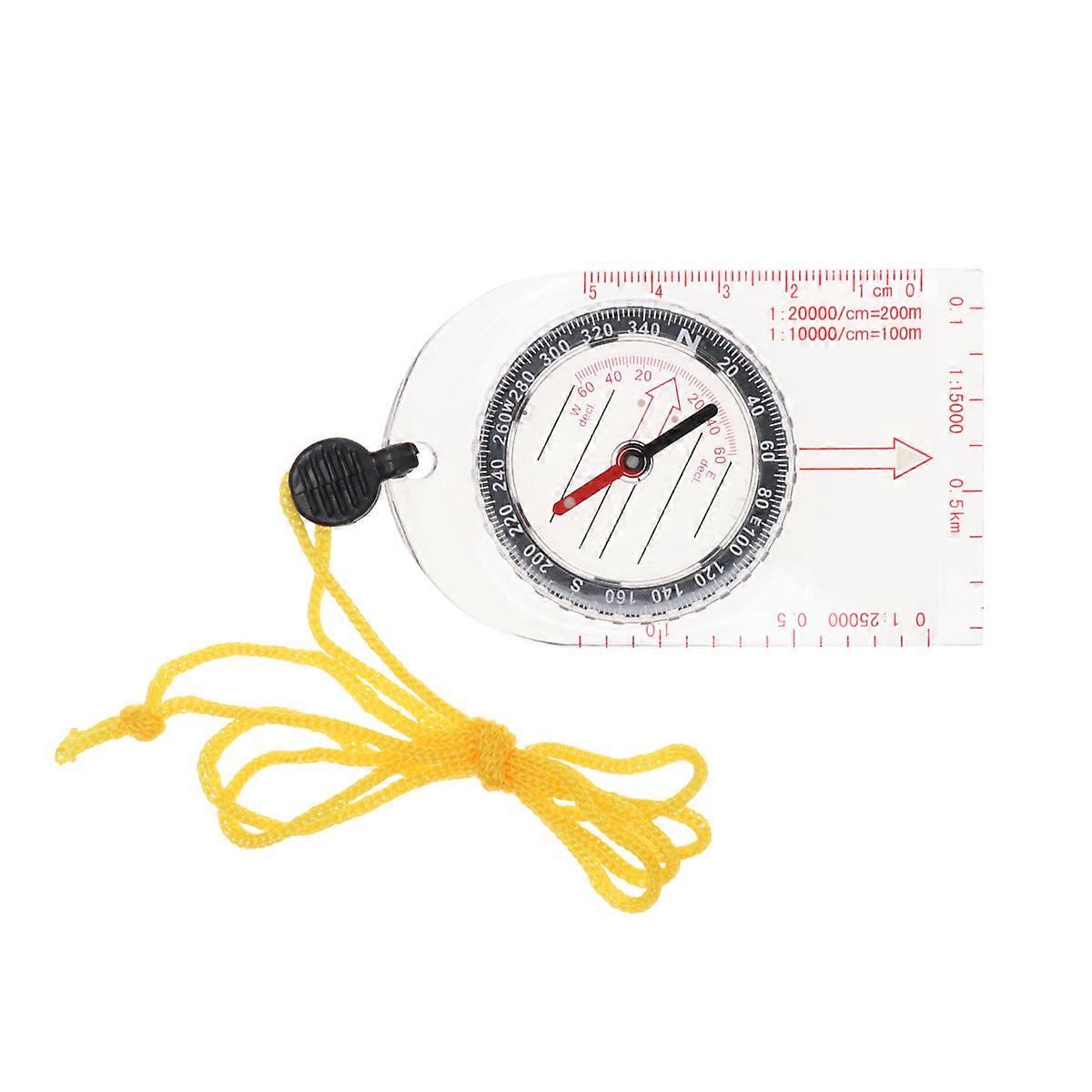 Compass Portable Map Compass For Hiking Outdoor Adventuring Multifunctional 8.7X5.6cm Direction Measurement 1Set