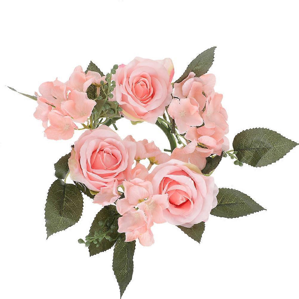 Table Wreath Pink 20x20x8cm Inner Diameter Approximately 10cm Enhancement 1Pack