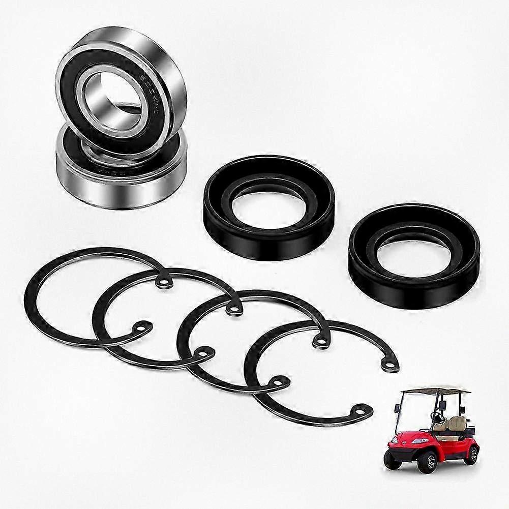 Rear Axle Bearing and Seal Kit for EZGO TXT & RXV Golf Carts 1978 & Up, Compatible with Part Numbers 611931 15112G1 15112-G1 70181