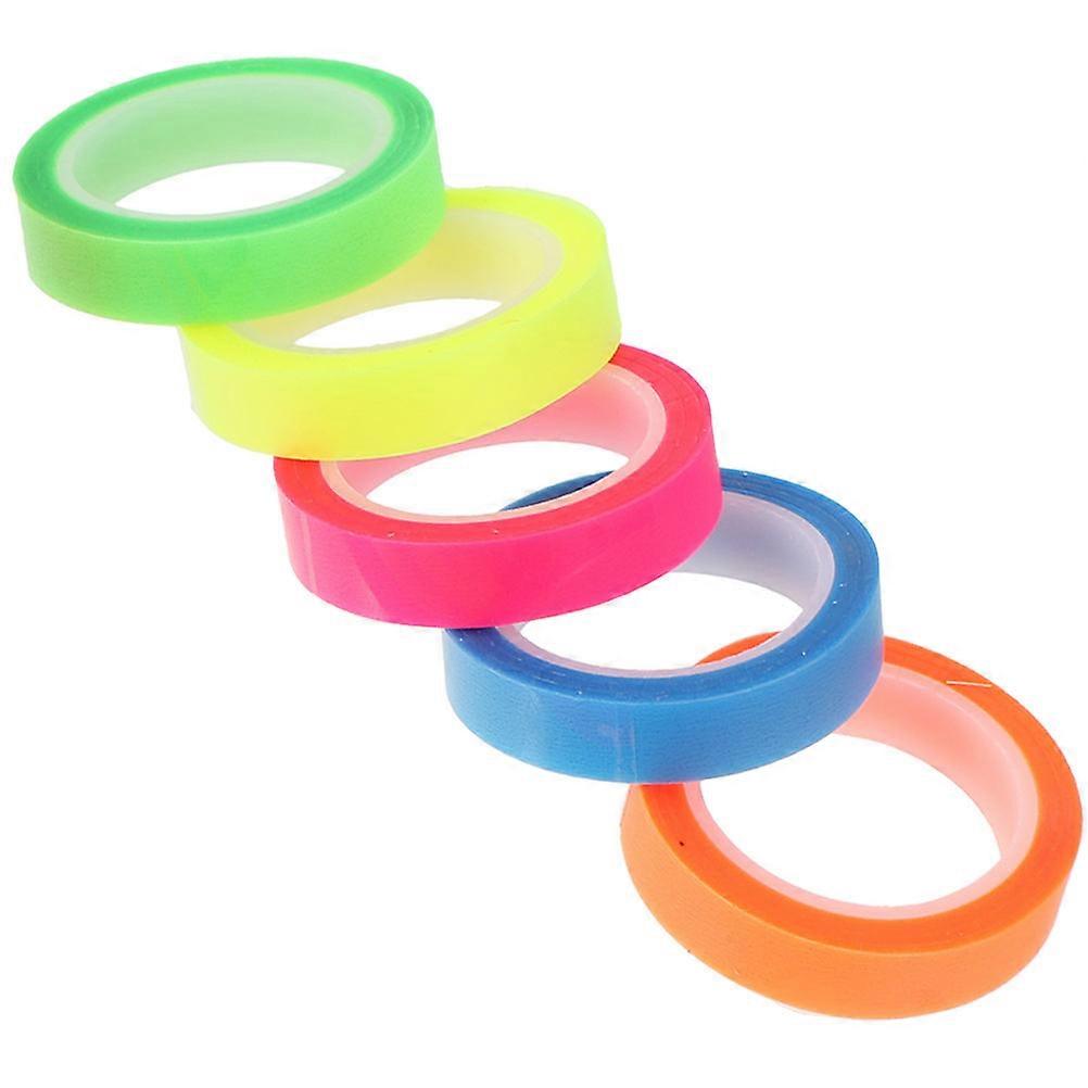 5 Rolls Removable Transparent Highlighting Tape for Book Notes and Annotations – Page Markers for Students and Teachers