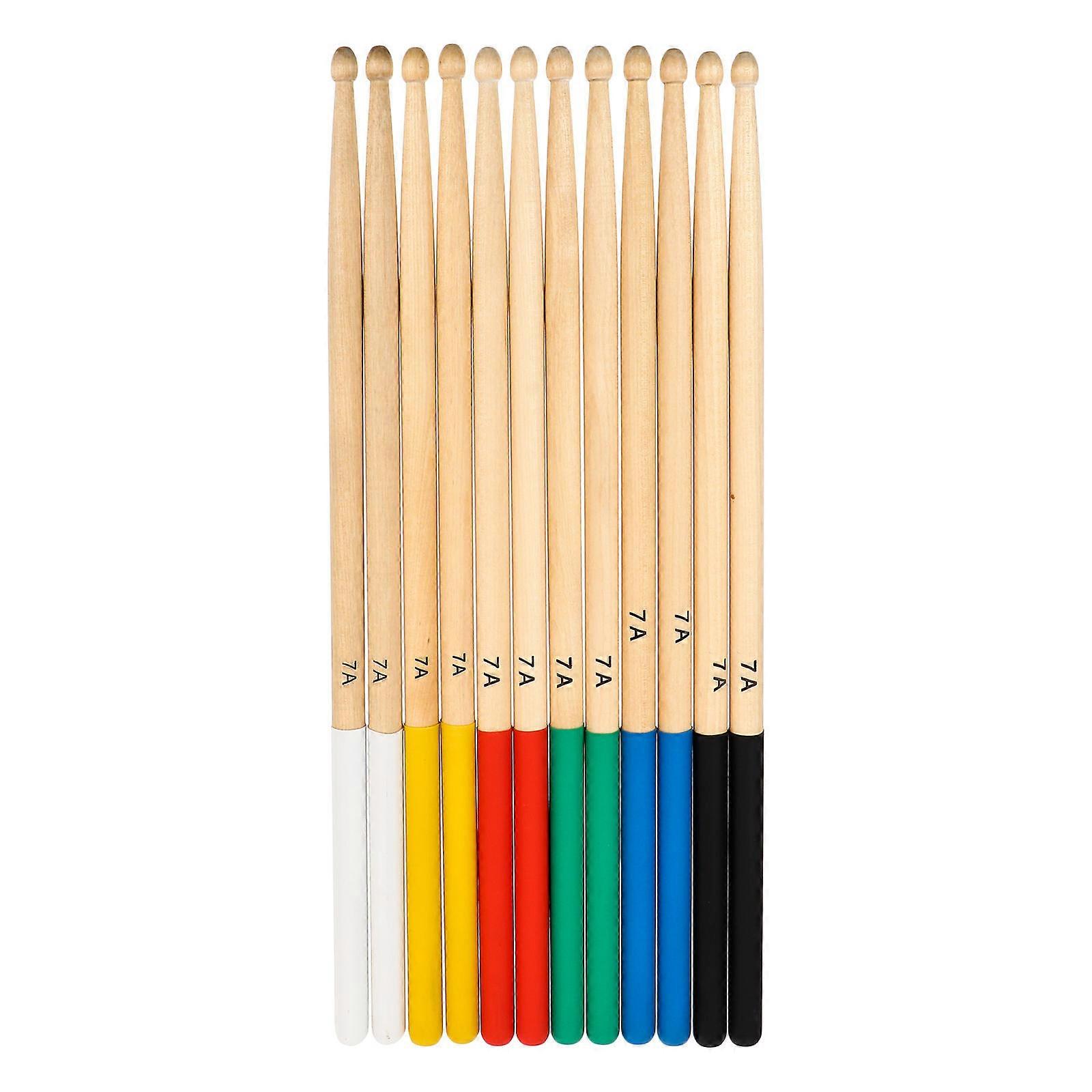 Wood Drum Sticks For Concerts And Performances 6 Pairs