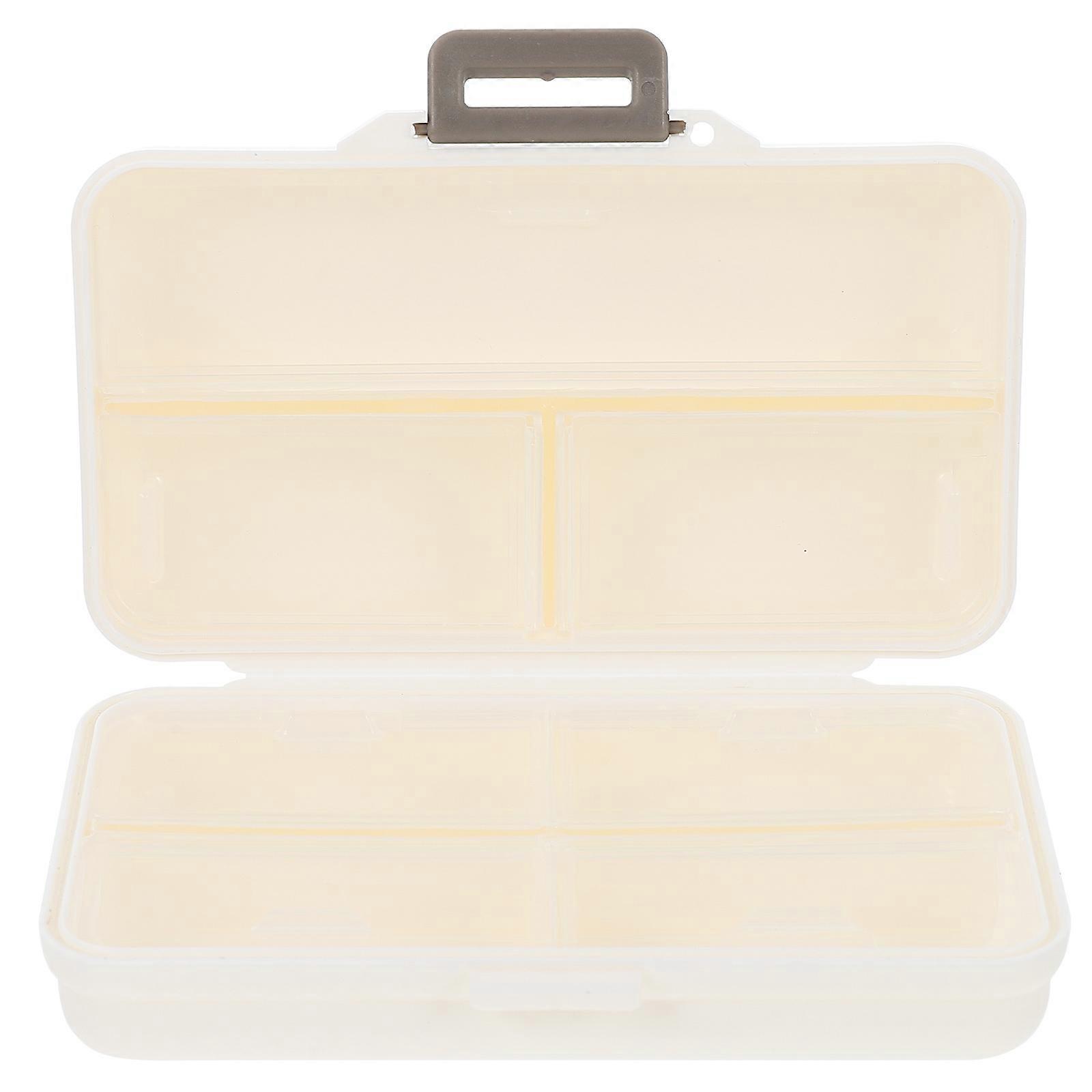 Tablets Dispenser Multi-Grid Medicine Box Dust-Proof Sealed For Home Use 1Pcs