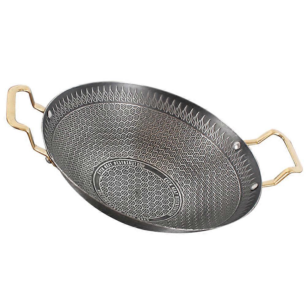 Steel Cooking Pot Kitchenware Home Use Silver Round Easy to Clean 1Pack
