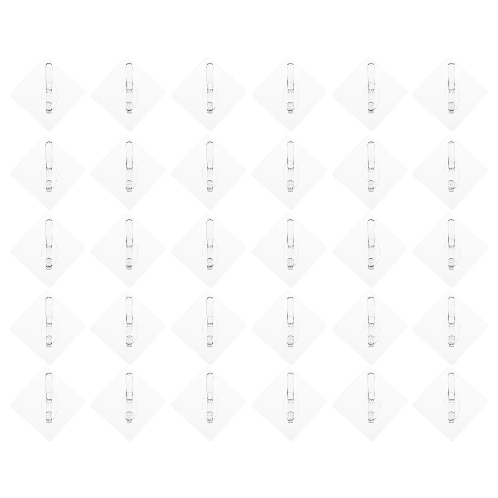 Sticky Hooks for Home Use No Drilling Waterproof Plastic Wall Hooks with Strong Adhesive Capacity