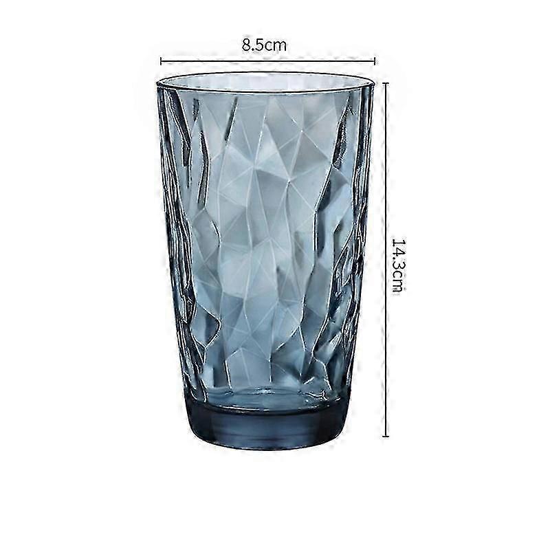 höga blå 20-ounce plastglas