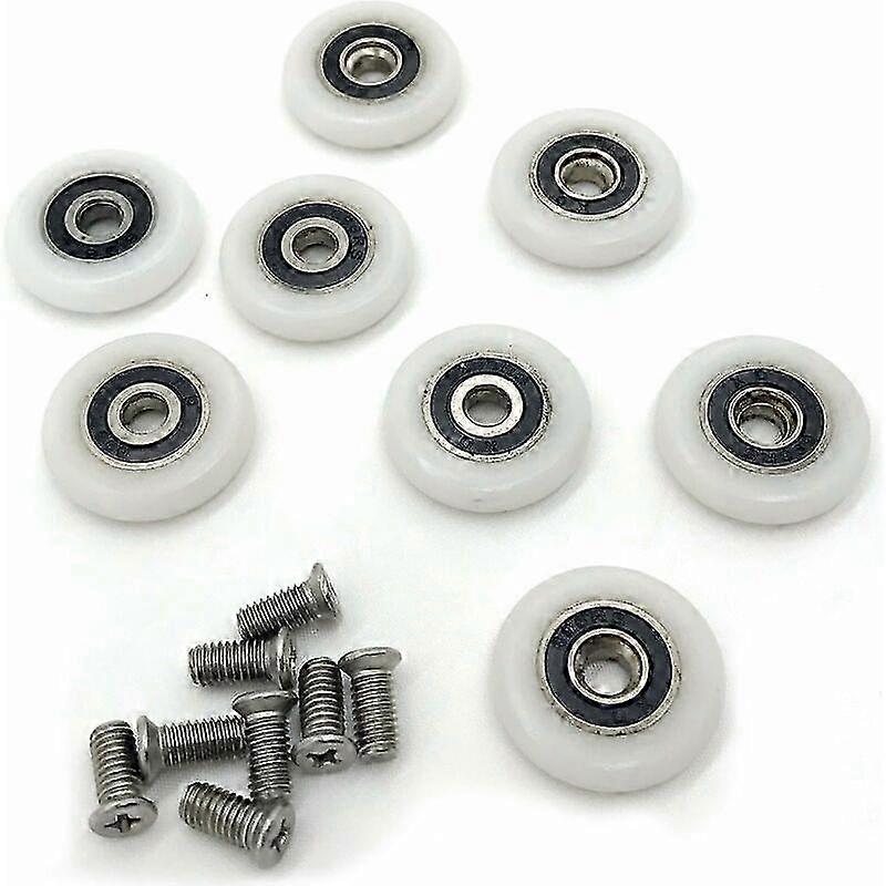Set of 8 replacement wheels for 23 mm diameter shower doors 2025