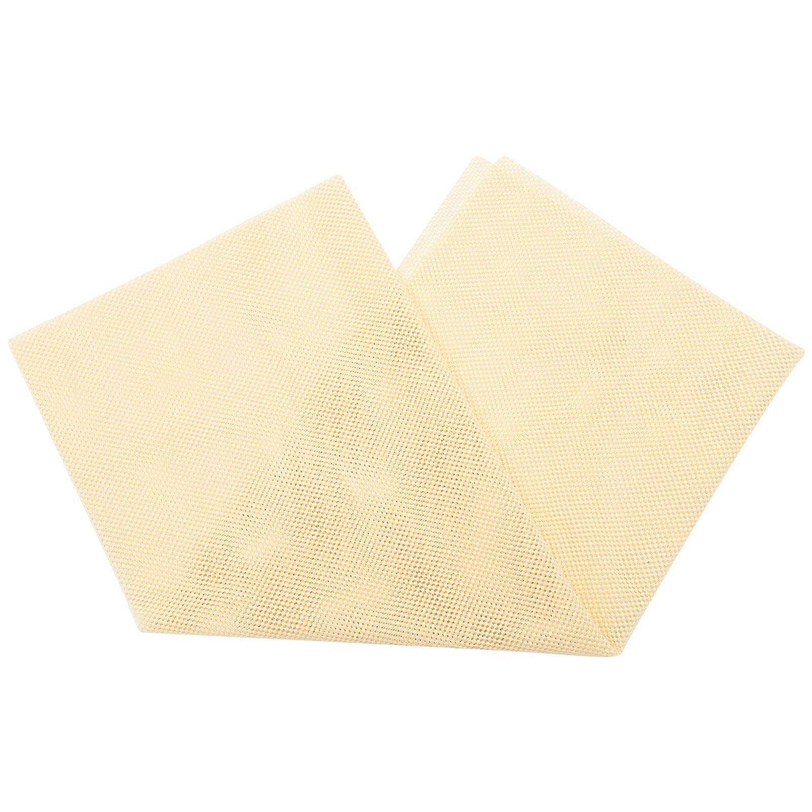 Nonslip Pad Sofa Cushion Non-Slip Fixed Mesh Soft Rubber Pad Home Office Beige 120x100cm Increase Friction 1 Pair