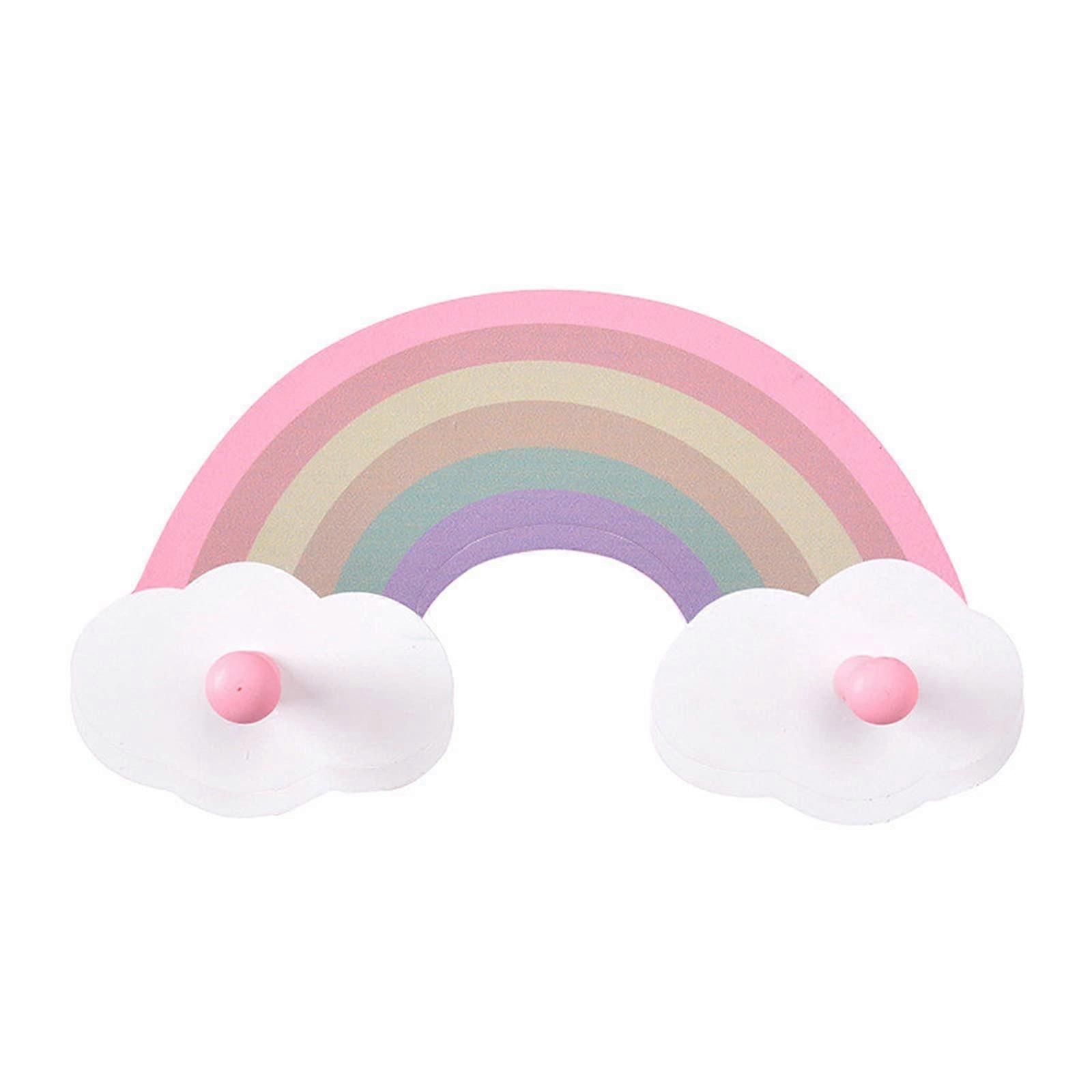 s Coat Rack with 2 Hooks, 2 Pieces Rainbow Coat Rack for , Wall Coat Rack Made of Wood, Wall Hooks, Coat Rack for 's Room