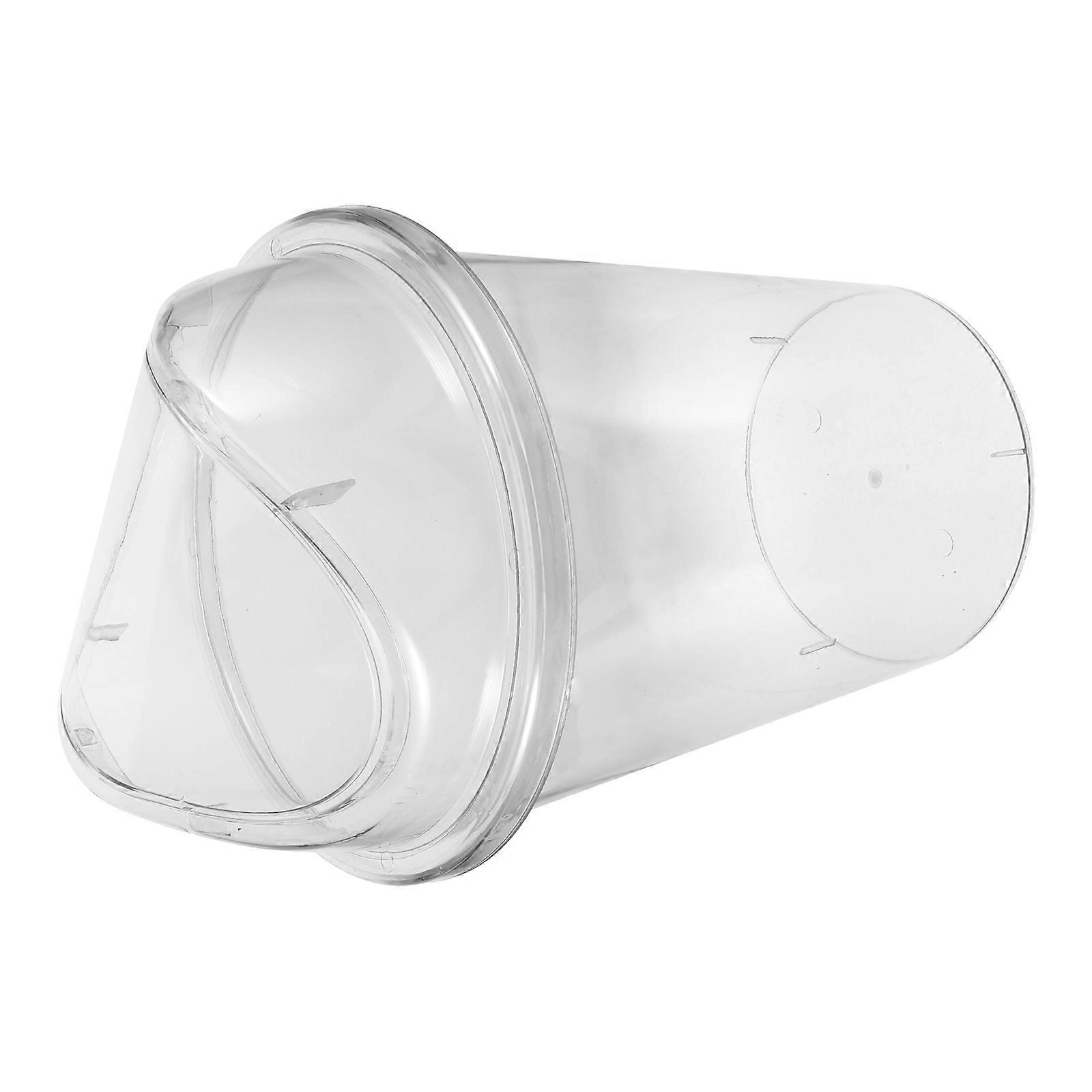 Trash Basket Garbage Can Large Capacity Easy to Empty Home Use Transparent 1Set