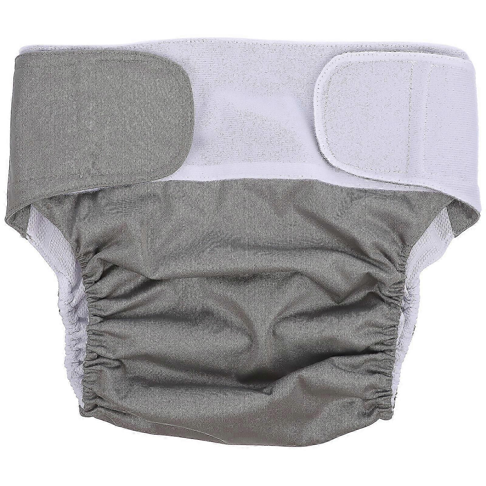 1pc Large Adult Nappy Reusable Washable Diaper Adjustable Large Nappy For Old Man Disabled Postoperative Care Size M (random Color)