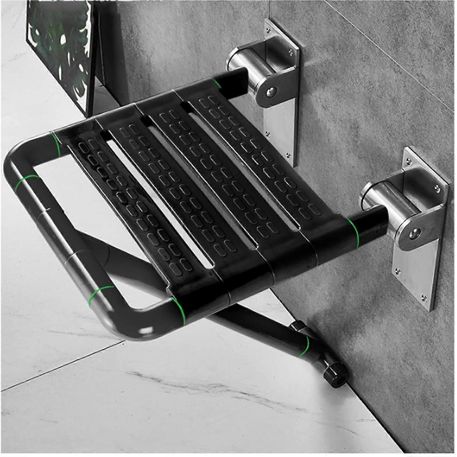 Bathroom folding stool, nonslip stool for elderly, thickened stainless steel, load 150 kg.