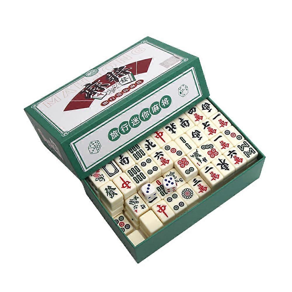 Mini Traditional Chinese Riichi Mahjong Set with 144 Tiles