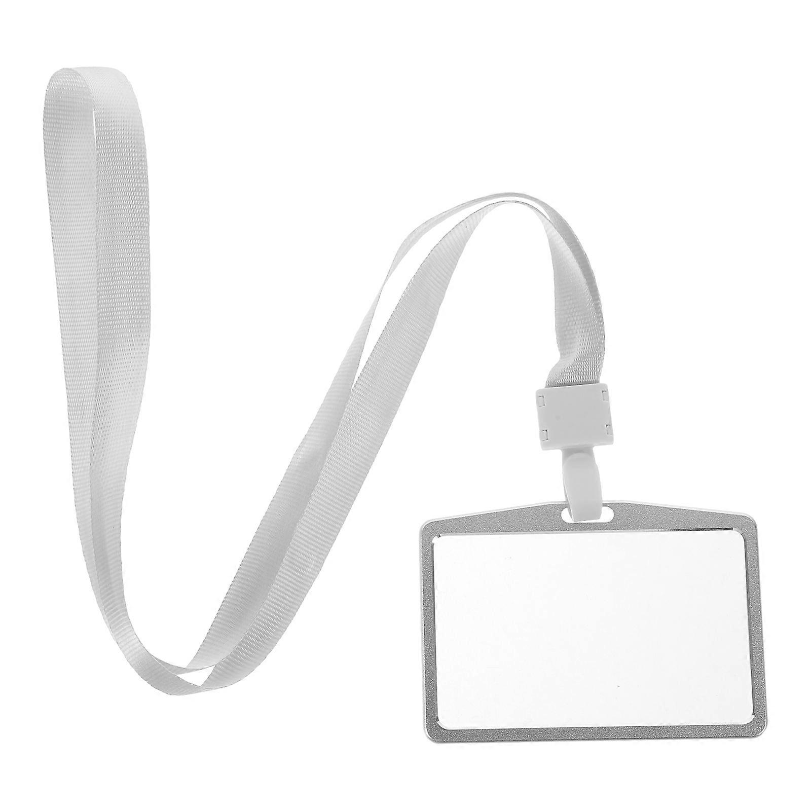 Aluminum Alloy Card Holder for Work Cards with 1Set Sleeve