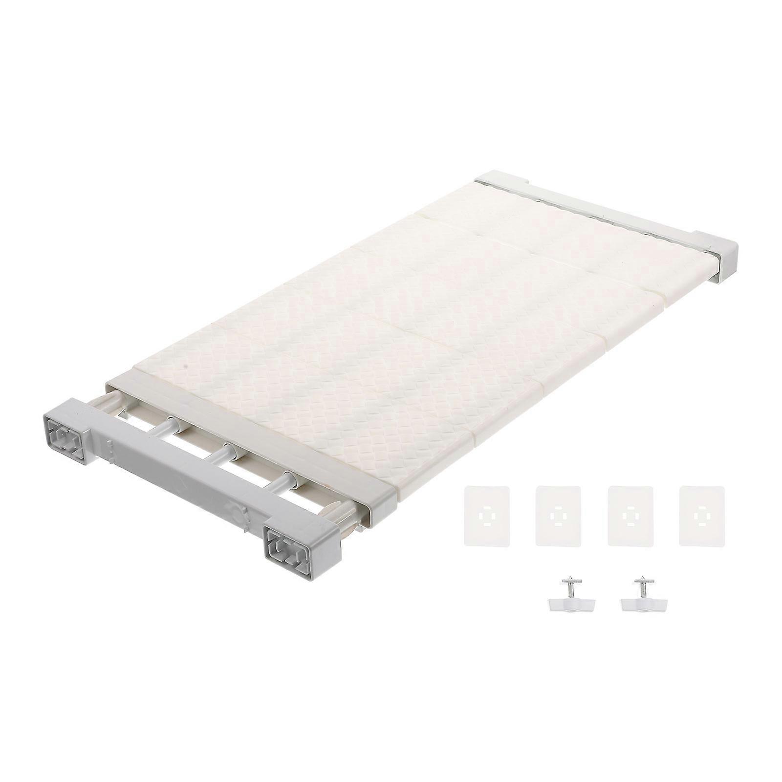 Adjustable Tension Shelf   Space Saving Closet Organizer for Wardrobe and Kitchen Storage