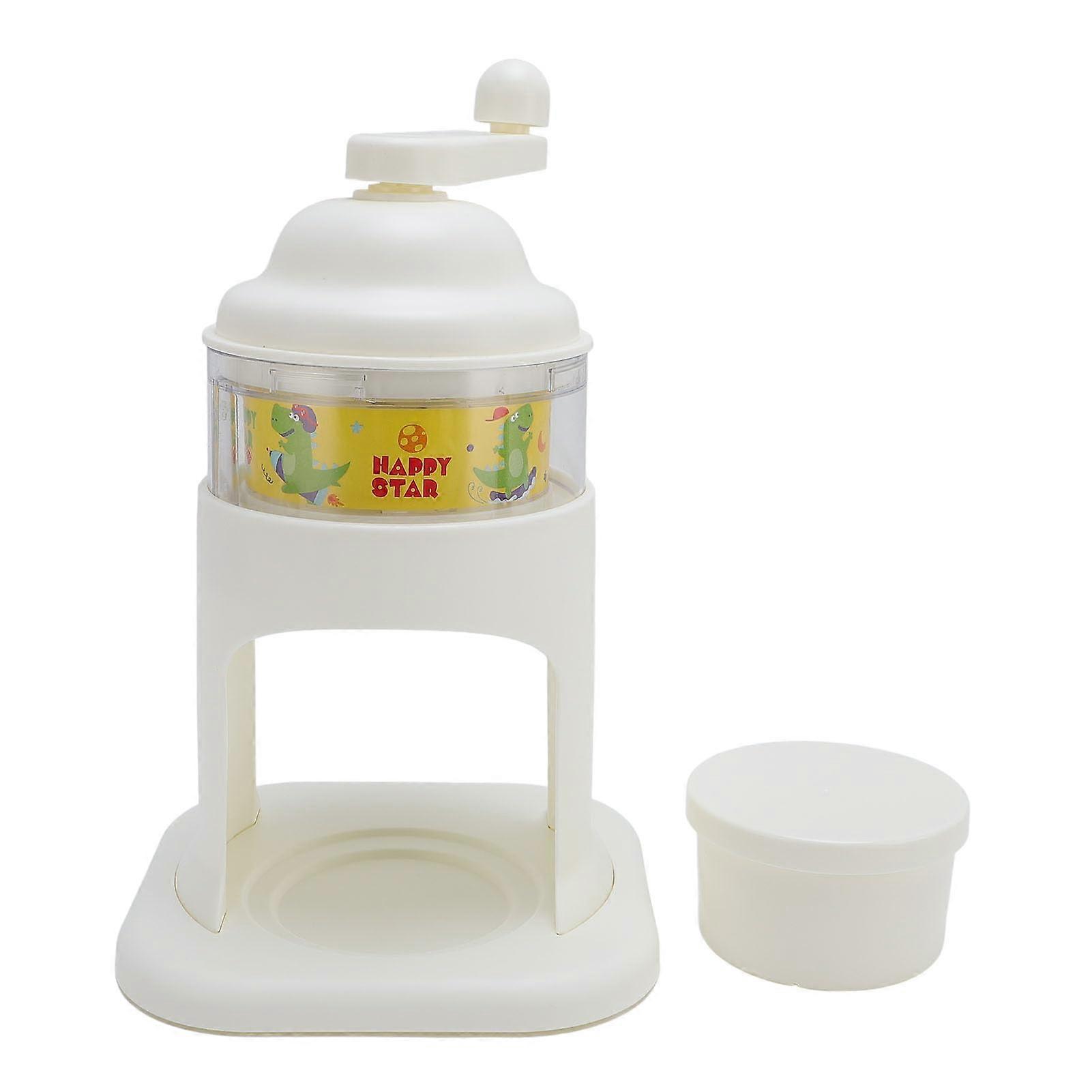 Ice Crusher Snow Cone Machine, Cartoonstyle Hand Crank Shaved Ice Maker, for Various Occasions