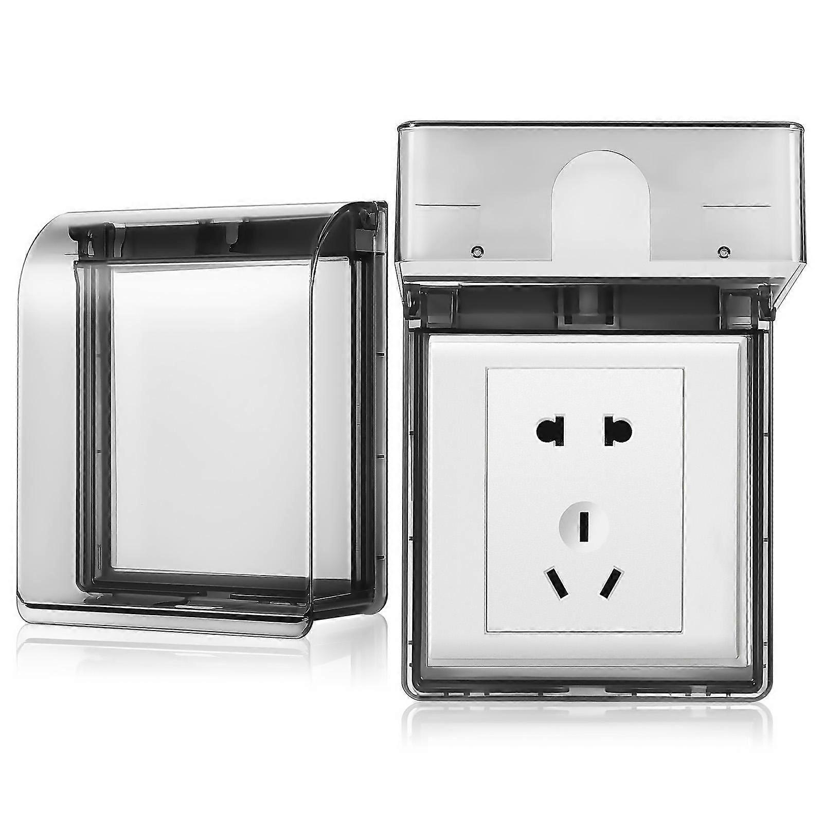 Power Outlet Cover For Bathroom Outdoor Socket 2Pcs