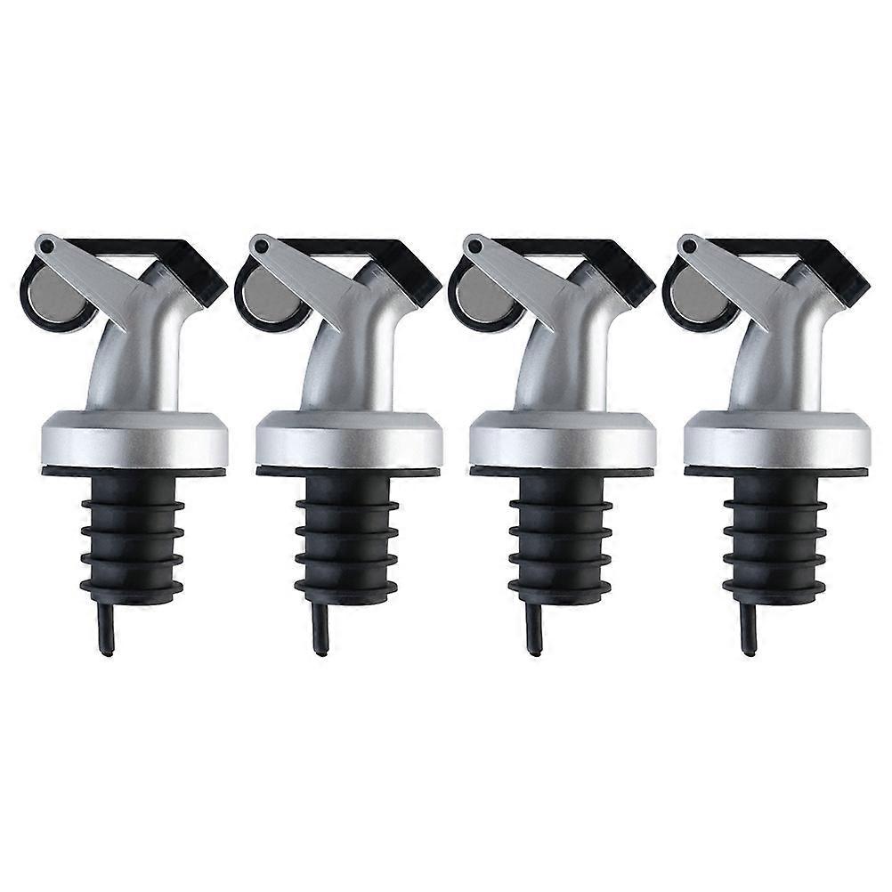 Replaceable Bottle Stopper Tilt-Activated Opening Friend Visits Multi Color 4Pcs
