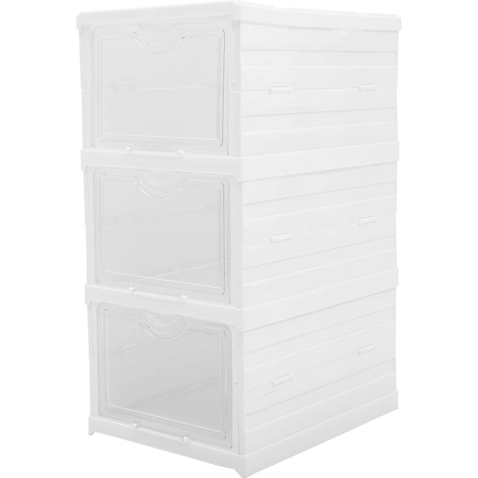 Shoe Storage Organizer Moisture-Proof Easy Access Transparent Shoe Boxes 1Set