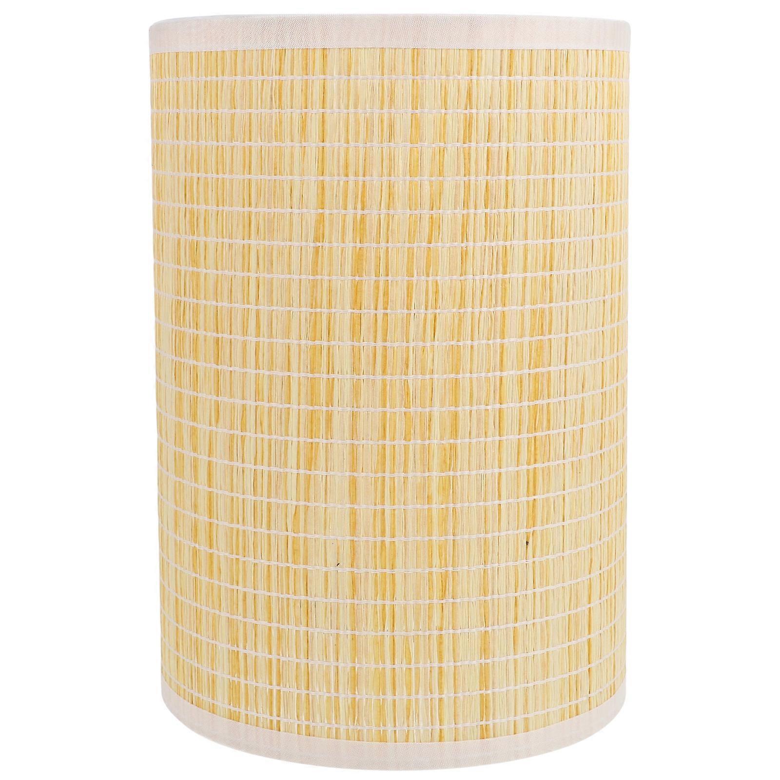 Woven Rattan Lamp Shade For Ceiling Light Rustic Pendant Lamp Cover 20.5X14X14CM Light Diffusion 1Set