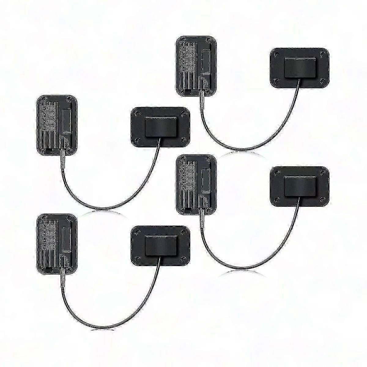 4-Pack Safety Locks for Fridge, Cabinet & Closet - Secure Childproof Password Solution