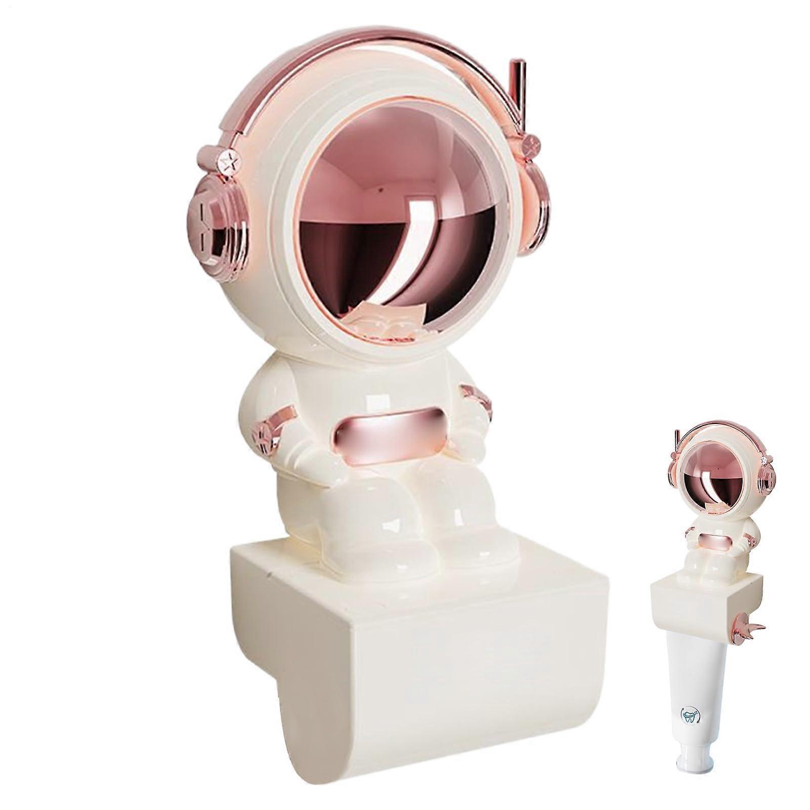 Astronaut Shaped Toothpaste Tube Squeezer Dispenser with Suction Mount