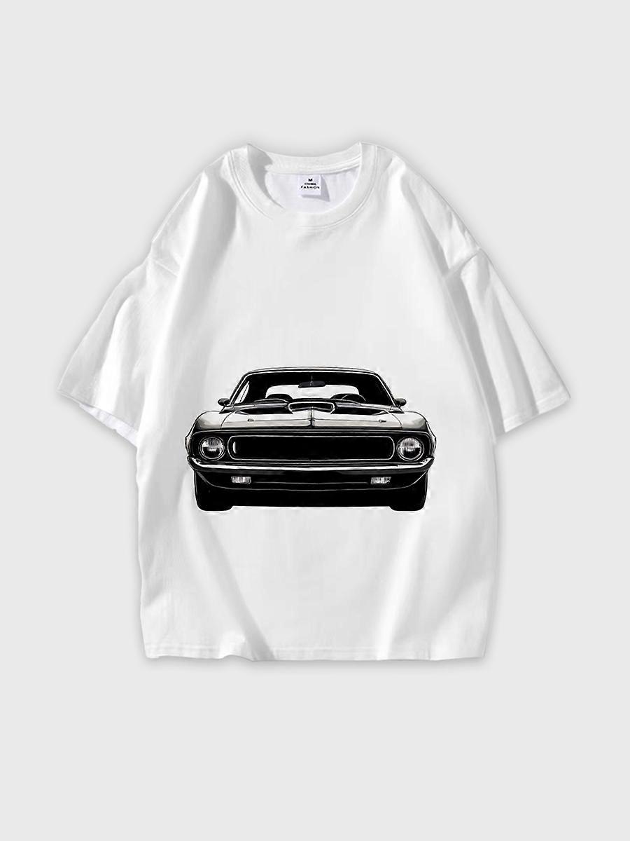 T-shirt round neck Pattern loose short sleeve JW3190