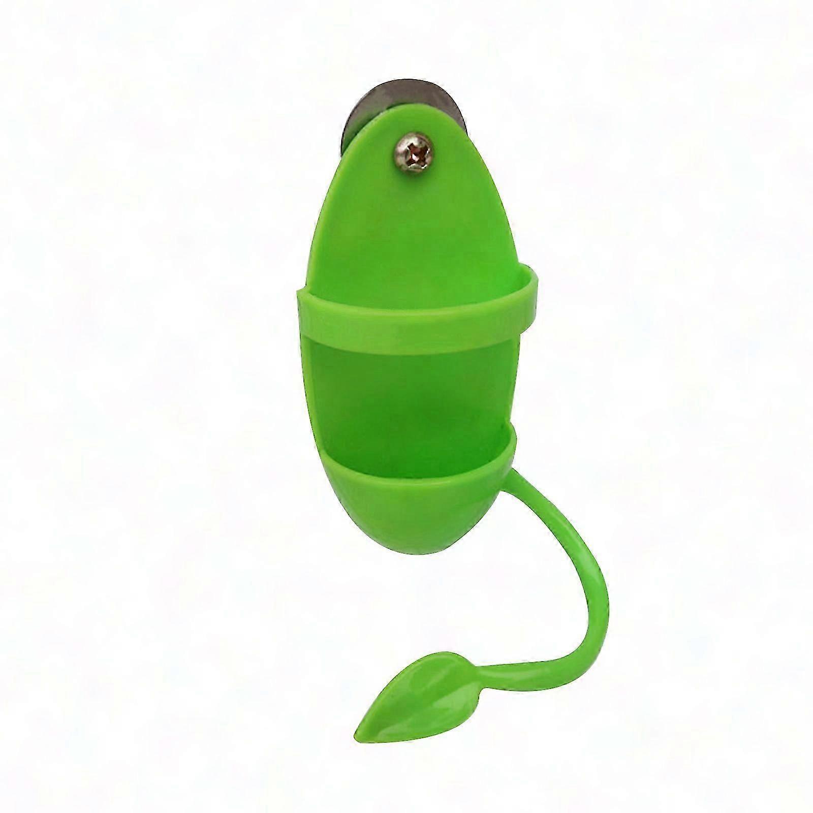 Plastic Bird Feeder Dish with Stand for Parrot Cages