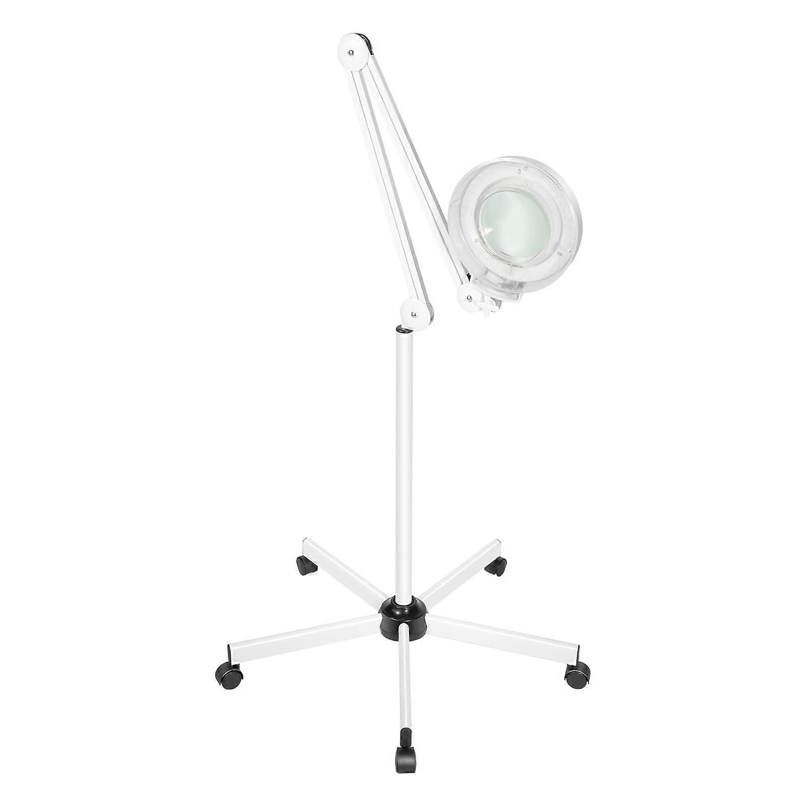 8 x LED Magnifying Lamp 24W with Stand and 5 Wheels for Beauticians