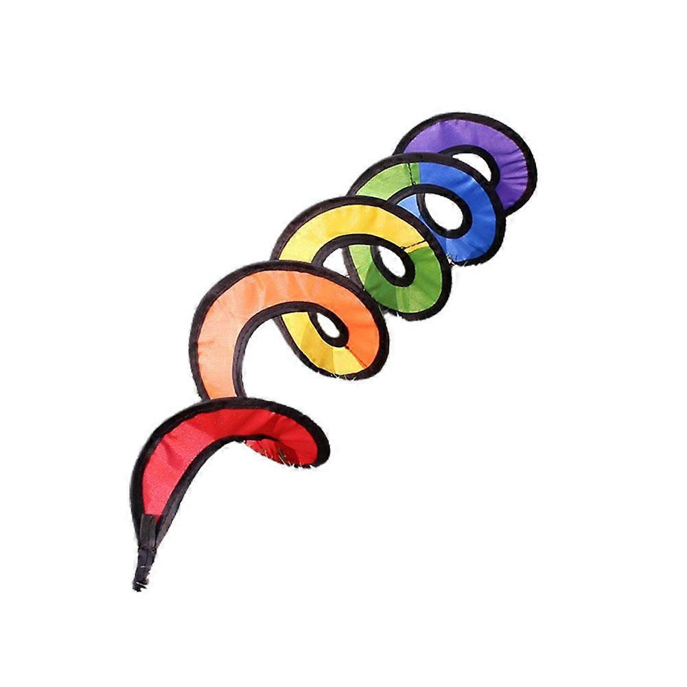 Gardening Rotating Decorations Colorful Wind Strip Decor Windmill Rainbow