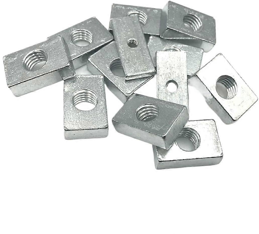Lock Nuts, Metric Nuts, Steel Nuts, Pack of 20 Square Nuts, M8 Rectangular Nuts