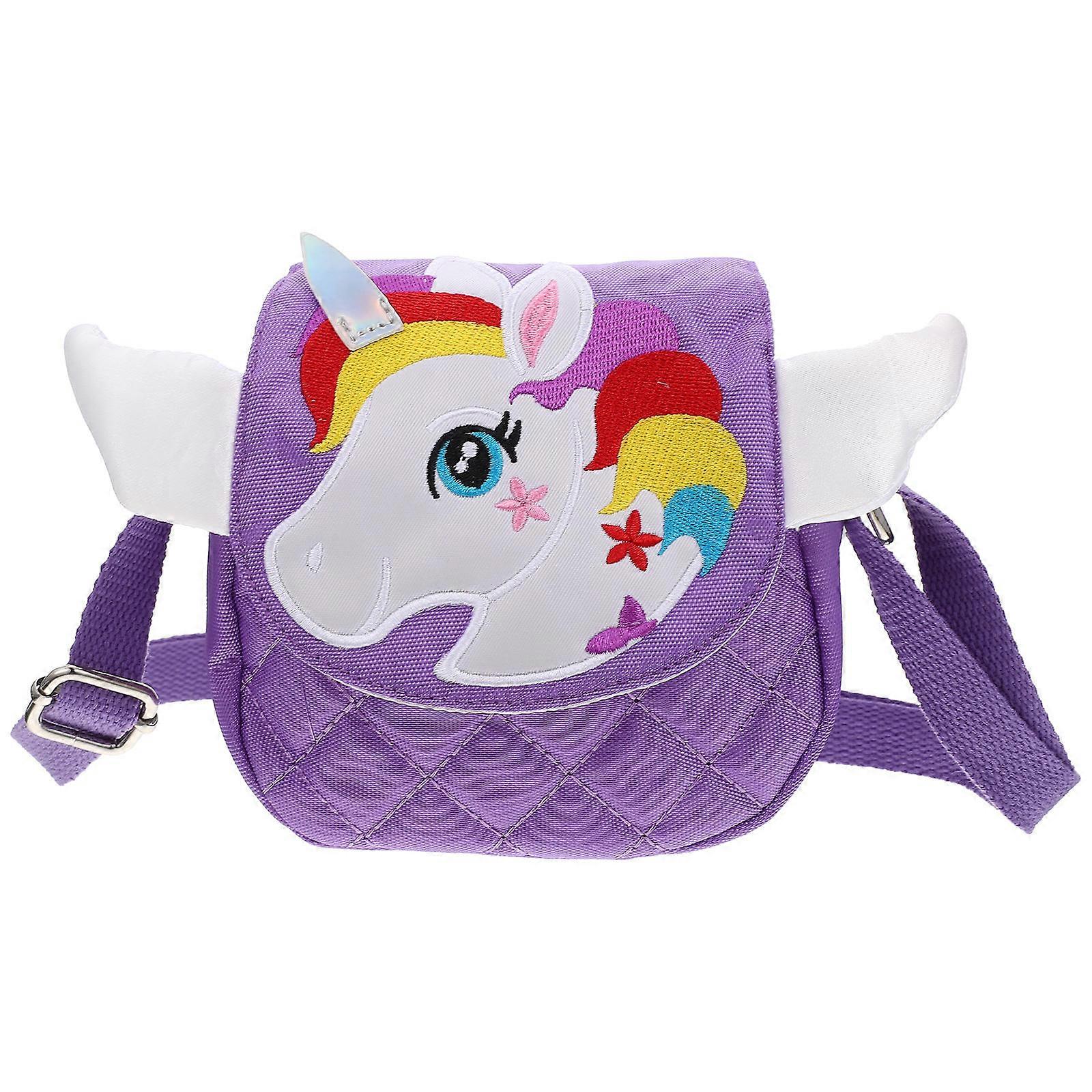 Adorable Cartoon Unicorn Crossbody Purse with Strap – Cute Animal Shaped Bag for Daily Use for Kids and Boys