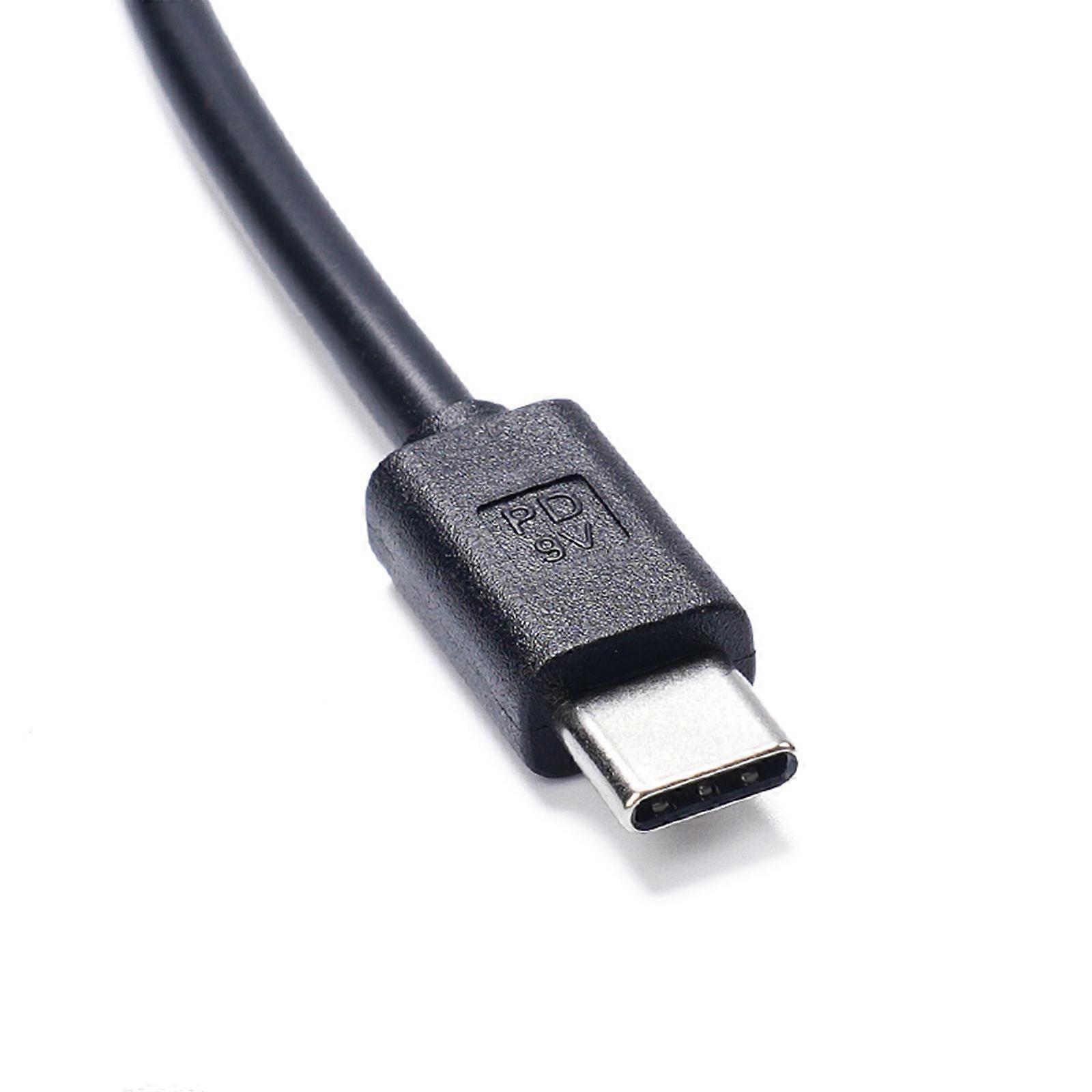 Adjustable Voltages Type C 2 Pin Connector Wire 9V 12V 20V 3A No ...