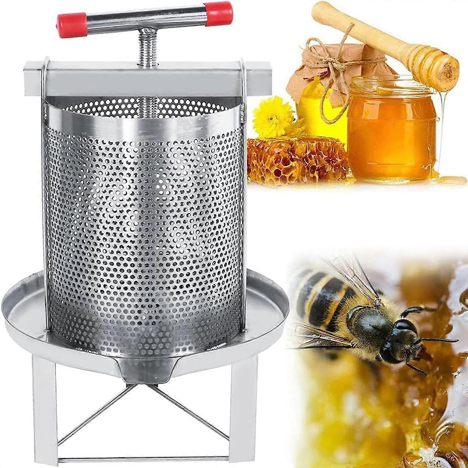 Manual Iron Honey Press, NonSlip Handle, Tshaped Design for Households, Beekeeping