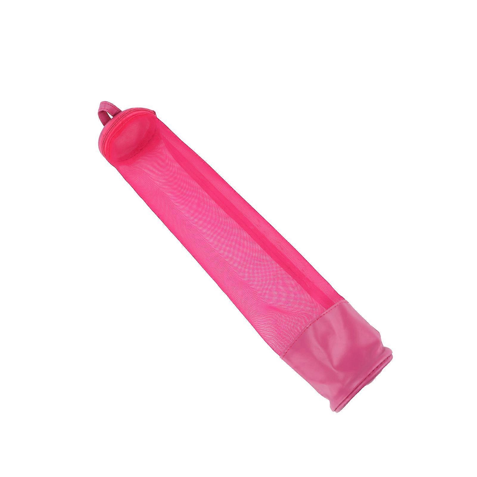 Knitting Bag Portable Empty Yarn Round Mesh Case Thread Storage with Handle for Household Use