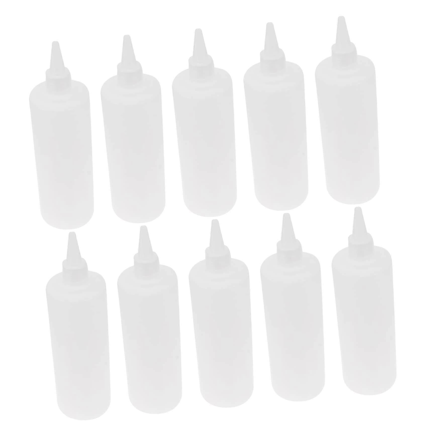 10 Reusable Pigment Bottles – Cartridge Bottle with Squeeze Nozzle – Precision Tip for Mixing Paint – Extrusion Bottle – Dispenser Pump Bottle