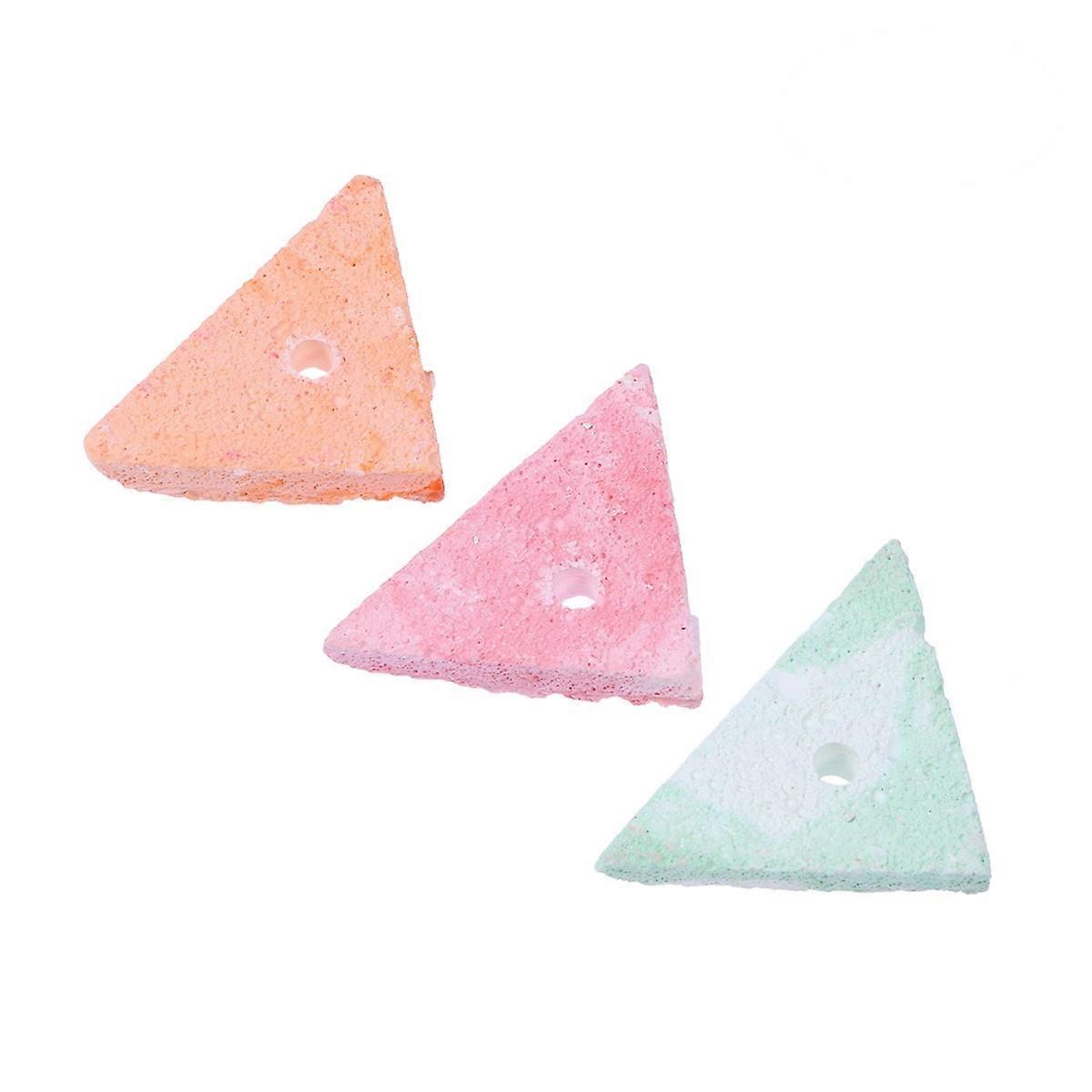 Gerbil Chew Toys Hamster Chews Teeth Grinding Block Τριγωνική ηφαιστειακή λάβα 12τμχ